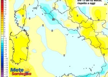 Temperature 350x250 - Piogge in atto: ecco dove