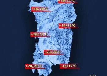 Temperature massime 21 marzo 350x250 - Forte peggioramento martedì 22 marzo