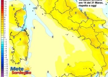 Variazioni termiche 350x250 - Oggi punte di 24°C a ovest, più umido e fresco a est