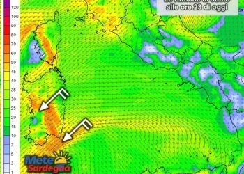 Vento al suolo Sardegna 350x250 - Nucleo freddo dalla Russia verso il Nord Italia: che effetti in Sardegna?