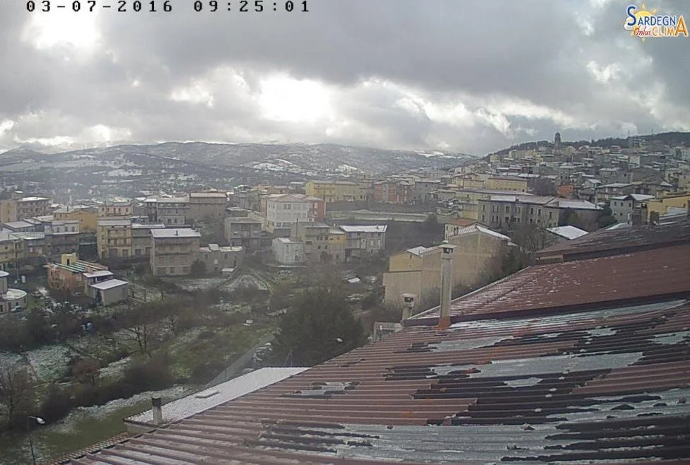 Webcam Fonni - Nevica oltre gli 800-900 metri