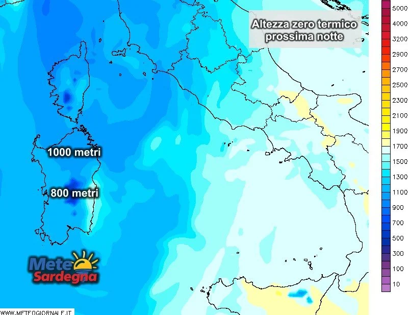 Zero termico - A che quota si spingerà la neve la prossima notte?