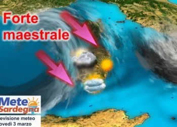 maestrale burrasca freddo sardegna 350x250 - Piogge in atto: ecco dove