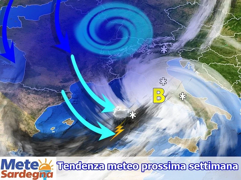 meteo sardegna maltempo prossima settimana - Maltempo e clima più freddo del normale. Meteo marzo davvero scoppiettante