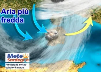 sardegna maltempo piogge neve weekend 350x250 - Clou del maltempo invernale, piogge e nevicate. Dal weekend svolta meteo