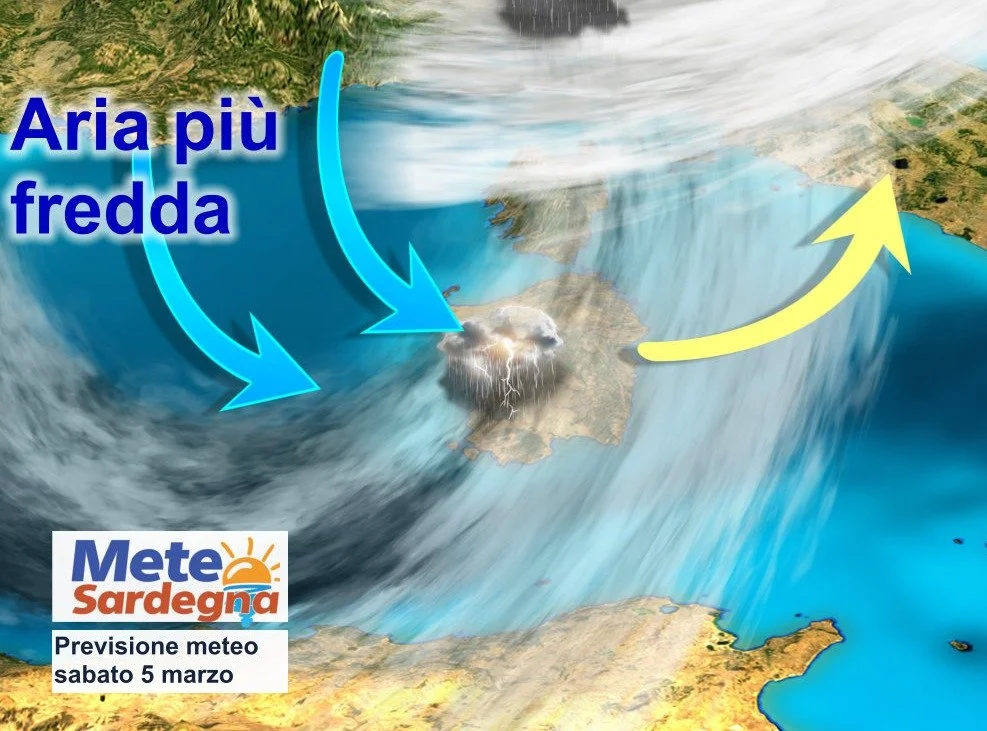 sardegna maltempo piogge neve weekend - Forte peggioramento meteo nel weekend, piogge e neve. Nuova ondata maltempo