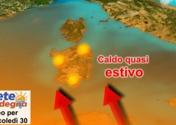 sardegna meteo fine marzo caldo africano 350x250 - Sardegna trampolino di lancio per nubifragi al nord