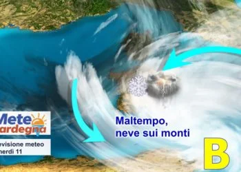 sardegna meteo maltempo piogge neve 350x250 - Vento di Grecale in rinforzo stasera