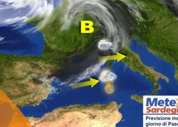 sardegna meteo pasqua perturbazione 350x250 - Giovedì 31 marzo sfioreremo 30°C