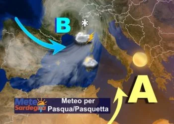 sardegna tendenza meteo pasqua pasquetta 350x250 - Previsioni meteo dopo la Pasqua: ancora variabilità, ecco come inizierà aprile