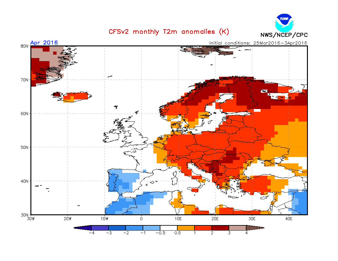 Anomalie termiche - Come sarà il mese di aprile? Ecco la previsioni stagionali