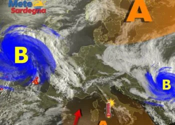 Meteosat 2 350x250 - Violento rialzo delle temperature minime nel fine settimana