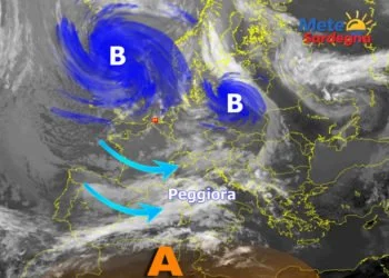 Meteosat 4 350x250 - Maltempo del 1° maggio in fase di preparazione