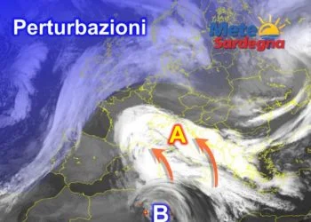 Meteosat Sardegna 1 350x250 - Oggi punte di 24°C a ovest, più umido e fresco a est