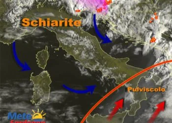 Meteosat Sardegna 6 350x250 - Il maltempo tornerà per il ponte del 25 aprile?