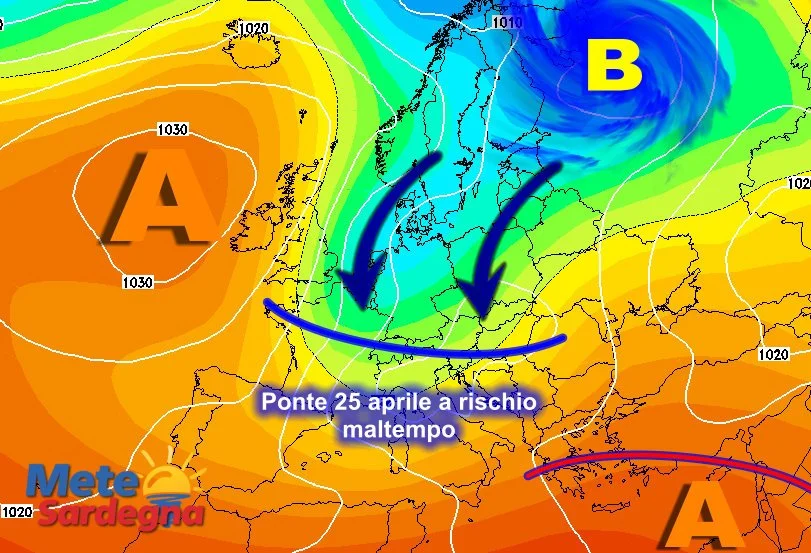 Multimodel MTS - Il maltempo tornerà per il ponte del 25 aprile?