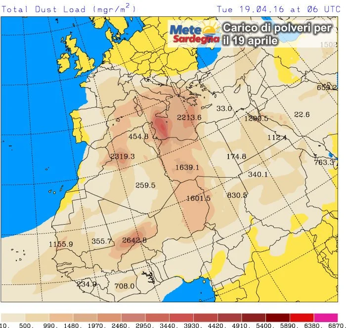 Polvere - Altro carico di polveri desertiche nei prossimi giorni