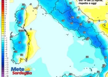 Variazioni temperature 2 350x250 - Vento in rapido rinforzo da stasera