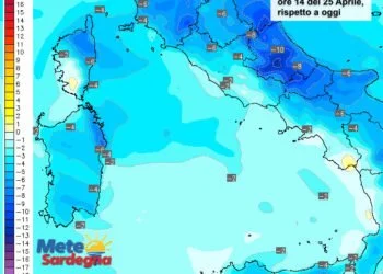 Variazioni termiche 2 350x250 - Maltempo del 1° maggio in fase di preparazione