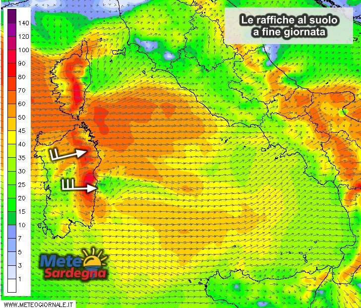 Vento 1 - Vento in rapido rinforzo da stasera