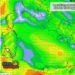 Vento al suolo 75x75 - Oggi punte di 24°C a ovest, più umido e fresco a est