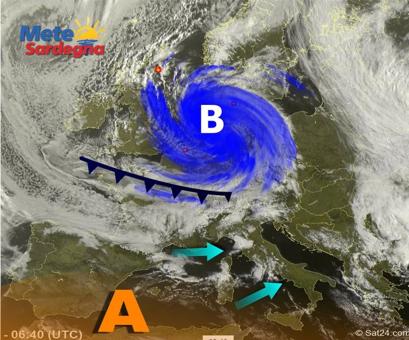 meteosat 3 - Grosso vortice freddo dominerà il meteo per giorni