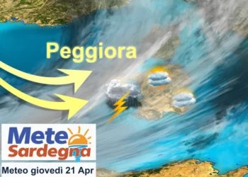 sardegna peggioramento meteo giovedi 21 aprile 350x250 - Vento in rapido rinforzo da stasera