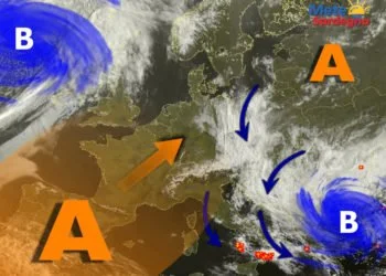 Meteosat 2 350x250 - Pronti per le piogge di sabato? Il cambiamento è iniziato, guardate