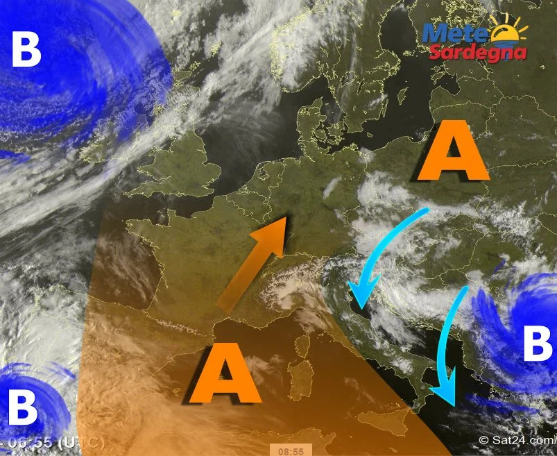 Meteosat 3 - Meteo splendido, ma cominciamo a guardare a ovest