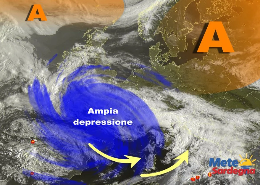 Meteosat 7 - Ulteriore cambiamento meteo: arriva il fresco da ovest