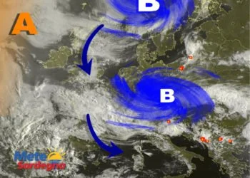 Meteosat 8 350x250 - Meteo, in arrivo perturbazione: che effetti avrà? Maestrale in rinforzo