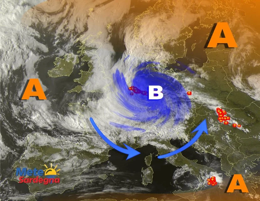 Meteosat Sardegna 2 1 - Apertura di settimana col sole, ma occhio alle sorprese