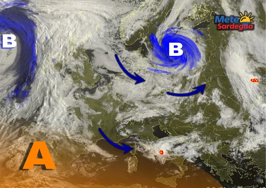 Meteosat sardegna 1 - Ecco perché il Maestrale non vuole lasciarci