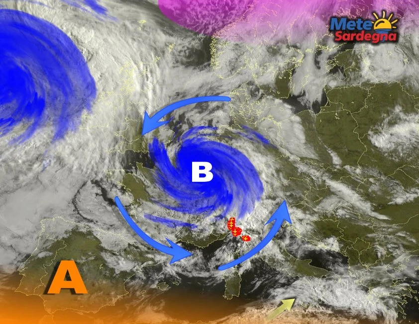 Meteosat sardegna 2 - La perturbazione è arrivata in Italia: ecco cosa accadrà in Sardegna