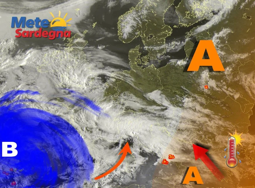 Meteosat sardegna - La perturbazione da ovest promette nuovi temporali