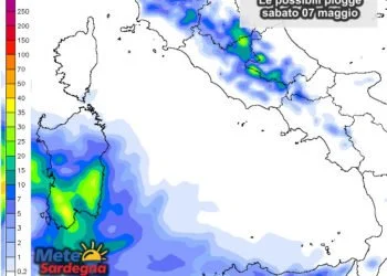 Piogge 3 350x250 - Le massime più alte nel sassarese