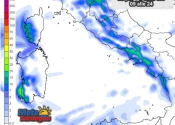 Piogge 9 350x250 - Meteo, in arrivo perturbazione: che effetti avrà? Maestrale in rinforzo