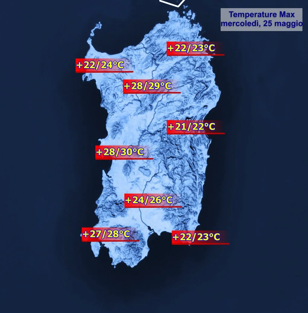 Temperature massime 3 - Temperature in rialzo: oggi verso i 30°C