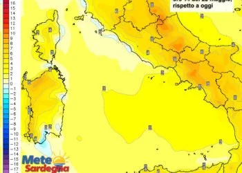 Variazioni termiche sardegna 350x250 - Meteo settimana: nuovi sbalzi termici.Tornerà caldo africano da super estate