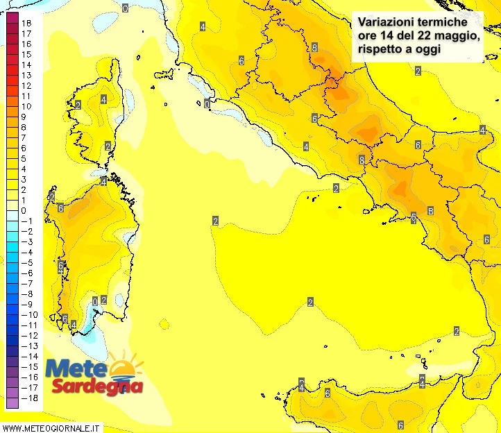 Variazioni termiche sardegna - Nel fine settimana gran sole e primo assaggio d'estate