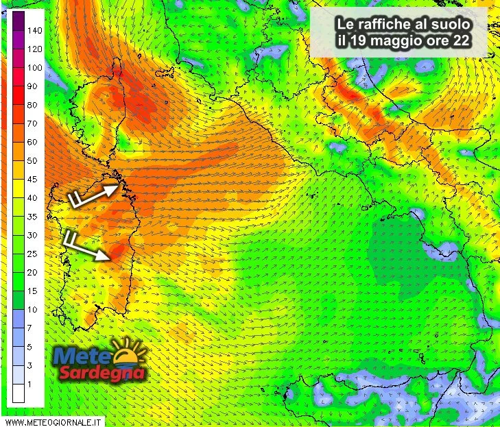 Vento 1 - Torna il vento di Maestrale: forte in serata