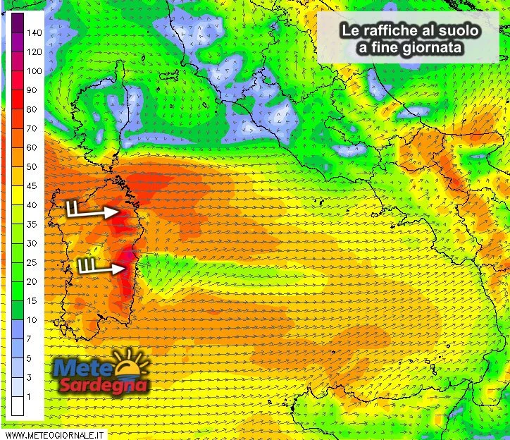 Vento al suolo - Vento in rinforzo nelle prossime ore: sarà forte