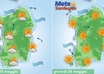 sardegna meteo caldo temperature 350x247 - Nuovo crollo delle temperature a partire da domenica