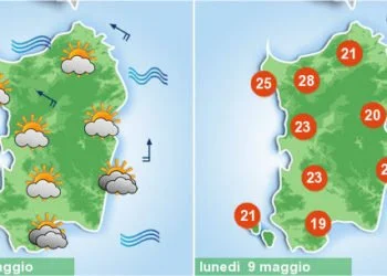 sardegna meteo settimana caldo piogge 350x250 - Le massime più alte nel sassarese