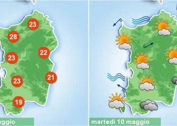 sardegna meteo settimana caldo vento temporali 350x250 - Le massime più alte nel sassarese