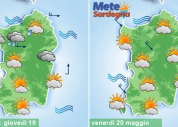 sardegna meteo vento piogge sole temperature maggio 350x250 - Meteo settimana: nuovi sbalzi termici.Tornerà caldo africano da super estate