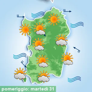 sardegna 3 2016 05 31 - Meteo, in arrivo alcuni disturbi. Assenza di caldo, quando la vera estate?