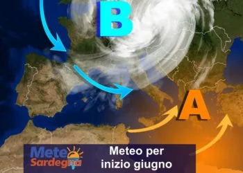 sardenga tendenza meteo giugno 350x250 - Nuovo crollo delle temperature a partire da domenica