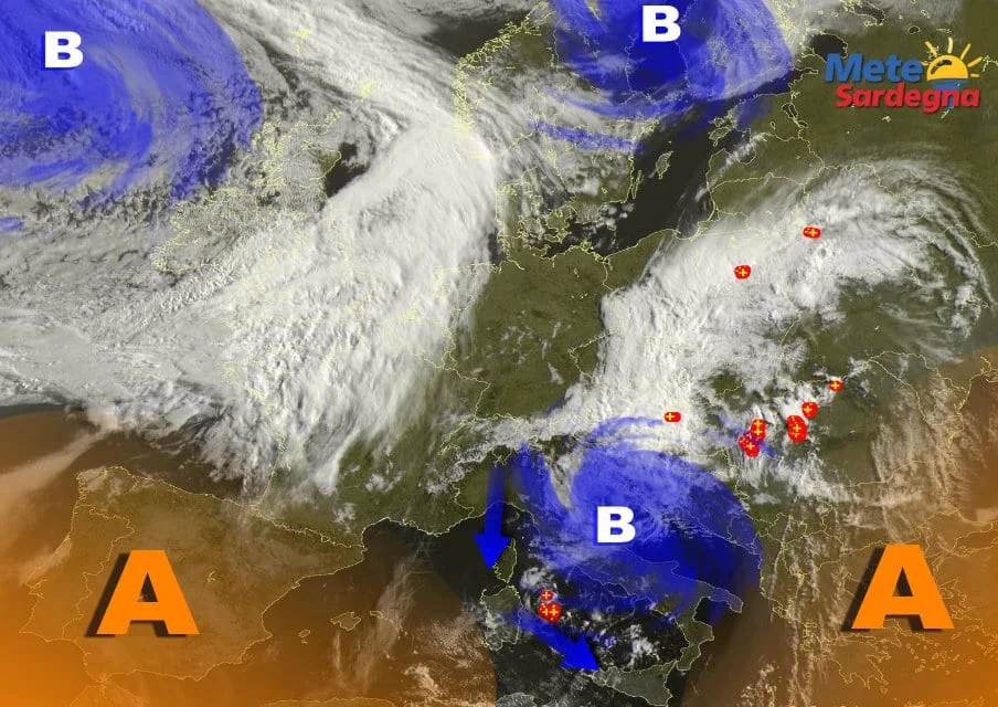 Meteosat 11 - Temporali finiti? Non ancora