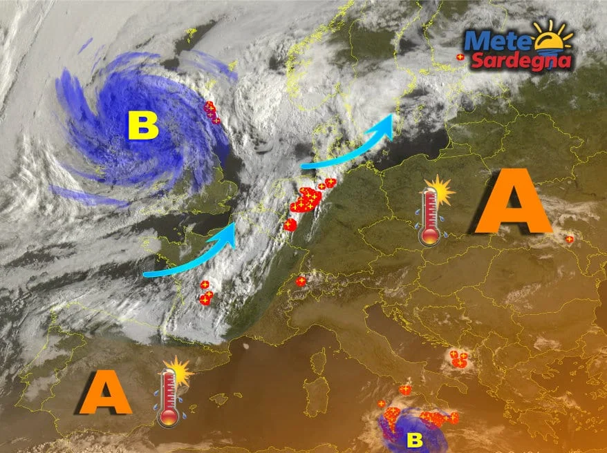 Meteosat 15 - Estate sugli scudi: l'Anticiclone ha messo radici